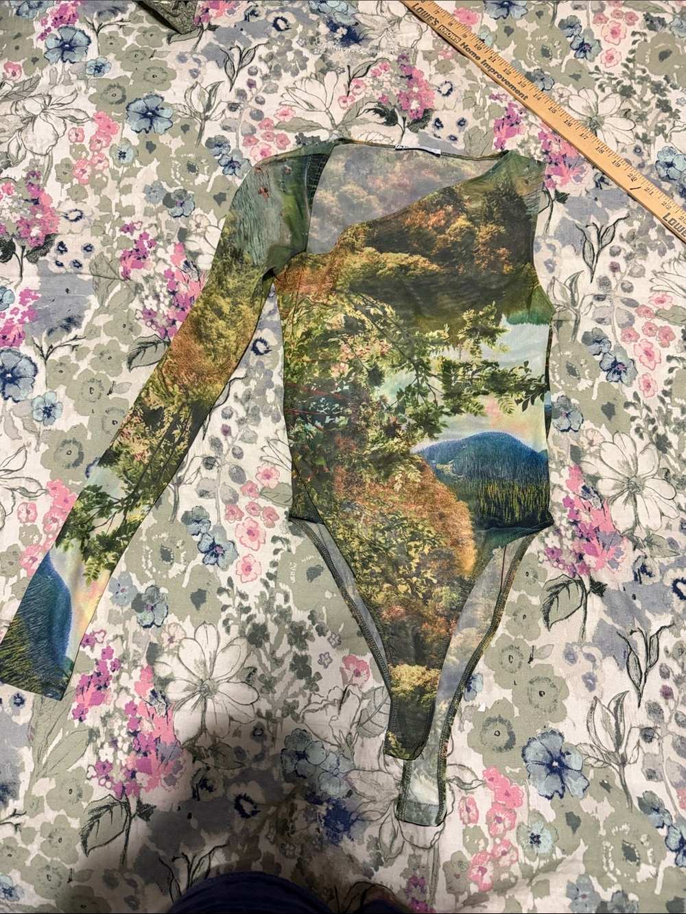 Zara Scenic Landscape One Sleeve Bodysuit